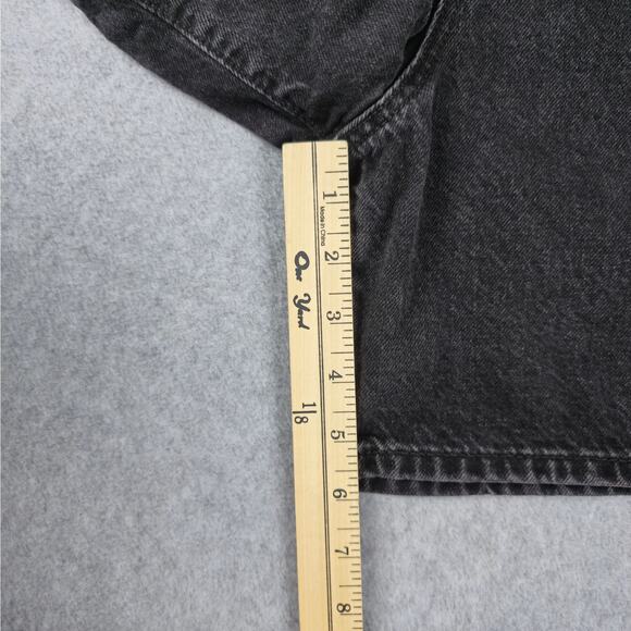 🌼RSQ Shorts Womens Size 25 Super High Rise Mom Black Denim - Picture 12 of 14